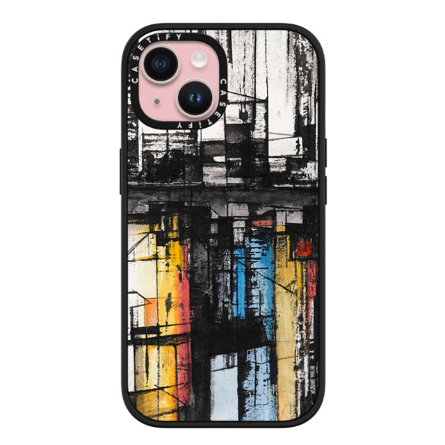 Eric Ho x CASETiFY iPhone 15 ケース マットブラック インパクトケース MagSafe対応 HKID by Eric Ho