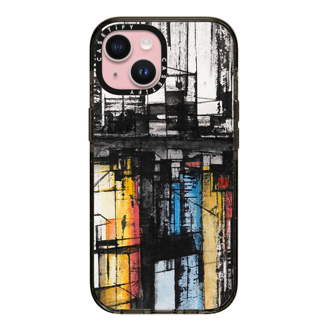 Eric Ho x CASETiFY iPhone 15 ケース ブラック インパクトケース HKID by Eric Ho