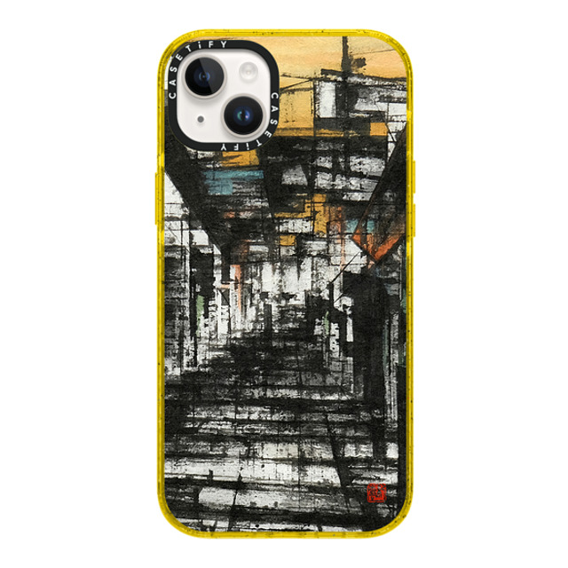 Eric Ho x CASETiFY iPhone 14 Plus Case イエロー Impact Case MagSafe Compatible Pottinger Street by Eric Ho Eric Ho x CASETiFY iPhone 14 Plus Case イエロー Impact Case MagSafe Compatible Pottinger Street by Eric Ho