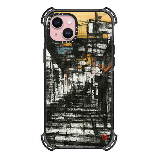 Eric Ho x CASETiFY iPhone 15 Plus ケース Fine Art,Monochrome ブラック バウンスケース Pottinger Street by Eric Ho Father's Day Eric Ho x CASETiFY iPhone 15 Plus ケース Fine Art,Monochrome ブラック バウンスケース Pottinger Street by Eric Ho Father's Day