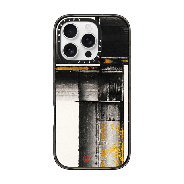 Eric Ho x CASETiFY iPhone 16 Pro ケース Fine Art,Monochrome ブラック インパクトケース Ink Tectonic by Eric Ho Back to School Eric Ho x CASETiFY iPhone 16 Pro ケース Fine Art,Monochrome ブラック インパクトケース Ink Tectonic by Eric Ho Back to School