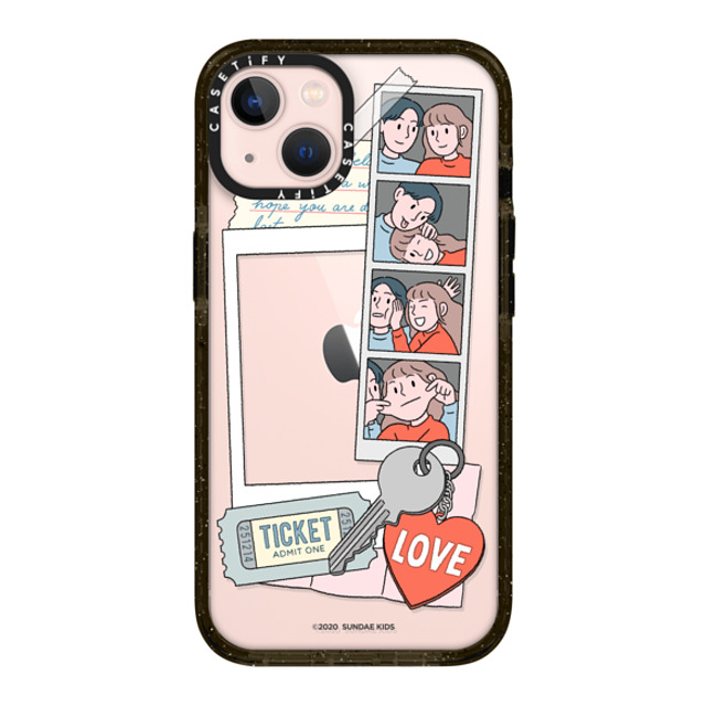 A-GENT TOKYO x CASETiFY iPhone 13 ケース ブラック インパクトケース Sundae Kids- Polaroid