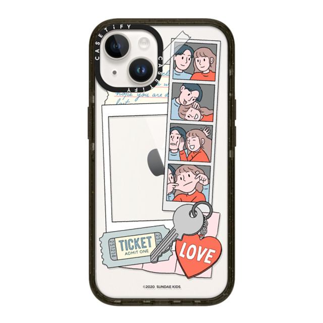 A-GENT TOKYO x CASETiFY iPhone 14 ケース ブラック インパクトケース Sundae Kids- Polaroid