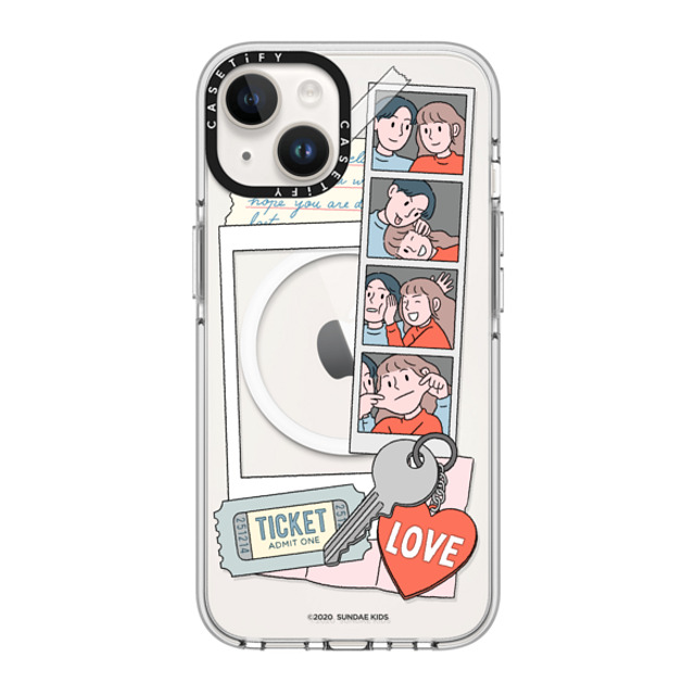 A-GENT TOKYO x CASETiFY iPhone 14 Case Clear Clear Case MagSafe Compatible Sundae Kids- Polaroid A-GENT TOKYO x CASETiFY iPhone 14 Case Clear Clear Case MagSafe Compatible Sundae Kids- Polaroid