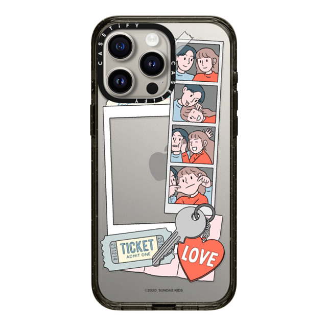 A-GENT TOKYO x CASETiFY iPhone 15 Pro Max ケース ブラック インパクトケース Sundae Kids- Polaroid