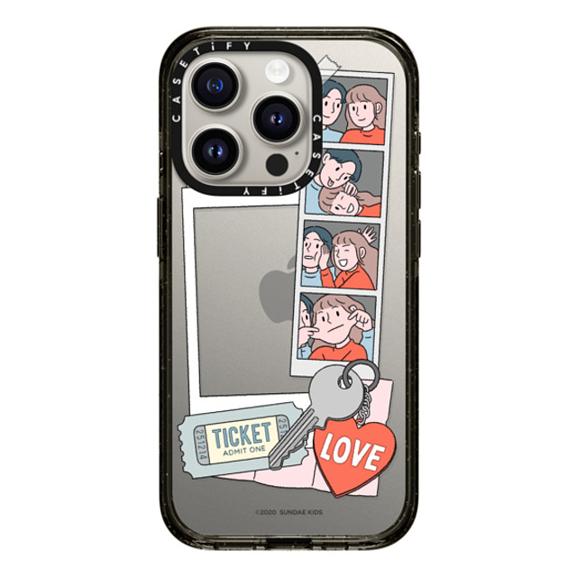 A-GENT TOKYO x CASETiFY iPhone 15 Pro ケース ブラック インパクトケース Sundae Kids- Polaroid