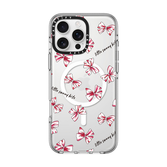 A-GENT TOKYO x CASETiFY iPhone 16 Pro Max ケース Sticker,Ribbon クリア クリア ケース MagSafe対応 Bow- Little Sunny Bite Back to School A-GENT TOKYO x CASETiFY iPhone 16 Pro Max ケース Sticker,Ribbon クリア クリア ケース MagSafe対応 Bow- Little Sunny Bite Back to School