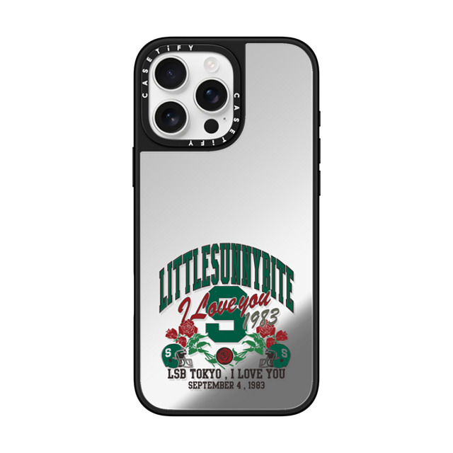 A-GENT TOKYO x CASETiFY iPhone 16 Pro Max Case Quote,Y2K Silver on Black ミラーケース MagSafe対応 I Love You- Little Sunny Bite Mother's Day A-GENT TOKYO x CASETiFY iPhone 16 Pro Max Case Quote,Y2K Silver on Black ミラーケース MagSafe対応 I Love You- Little Sunny Bite Mother's Day