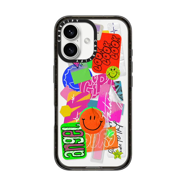 A-GENT TOKYO x CASETiFY iPhone 16 ケース Sticker,Cartoon ブラック インパクトケース Aries Moross- Sticker Father's Day A-GENT TOKYO x CASETiFY iPhone 16 ケース Sticker,Cartoon ブラック インパクトケース Aries Moross- Sticker Father's Day
