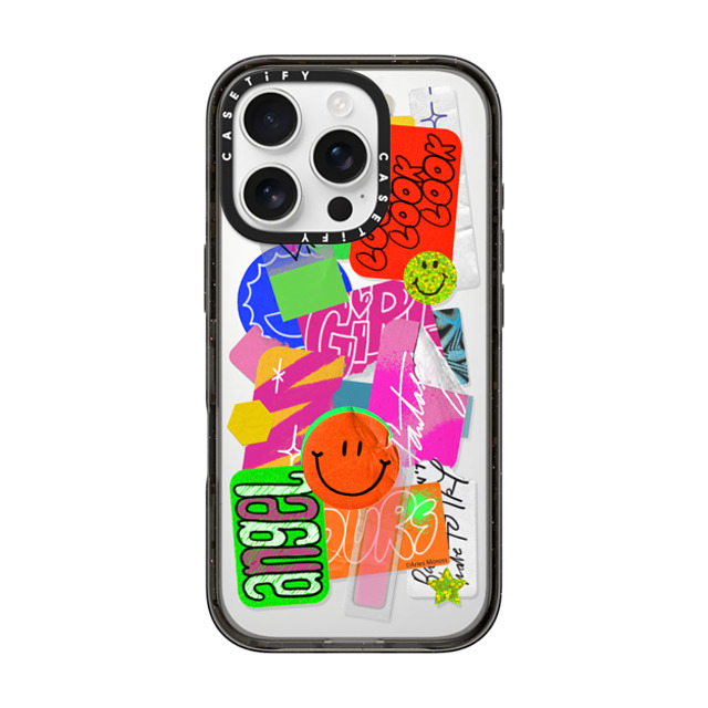 A-GENT TOKYO x CASETiFY iPhone 16 Pro ケース Sticker,Cartoon ブラック インパクトケース Aries Moross- Sticker Father's Day A-GENT TOKYO x CASETiFY iPhone 16 Pro ケース Sticker,Cartoon ブラック インパクトケース Aries Moross- Sticker Father's Day