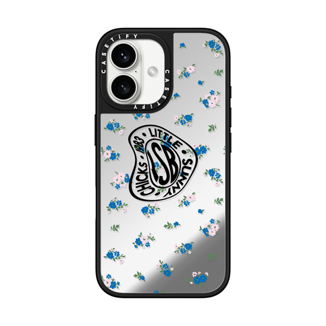 A-GENT TOKYO x CASETiFY iPhone 16 Case Silver on Black ミラーケース MagSafe対応 Floral- Little Sunny Bite A-GENT TOKYO x CASETiFY iPhone 16 Case Silver on Black ミラーケース MagSafe対応 Floral- Little Sunny Bite