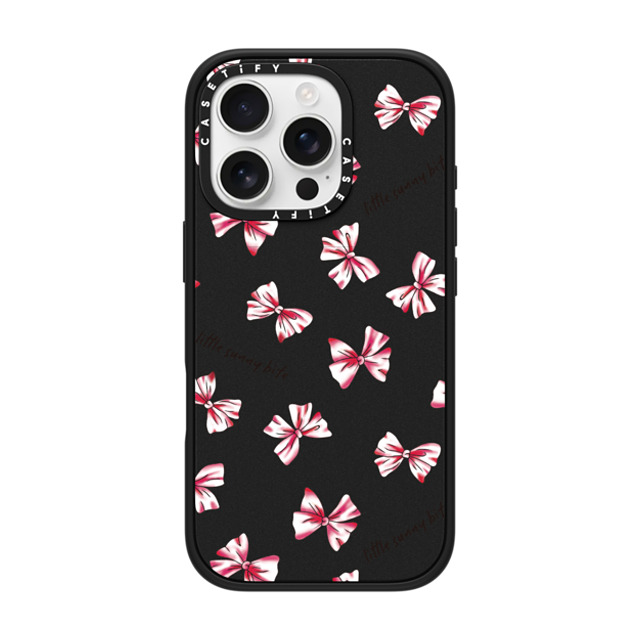 A-GENT TOKYO x CASETiFY iPhone 16 Pro ケース Sticker,Ribbon マットブラック インパクトケース MagSafe対応 Bow- Little Sunny Bite Back to School A-GENT TOKYO x CASETiFY iPhone 16 Pro ケース Sticker,Ribbon マットブラック インパクトケース MagSafe対応 Bow- Little Sunny Bite Back to School