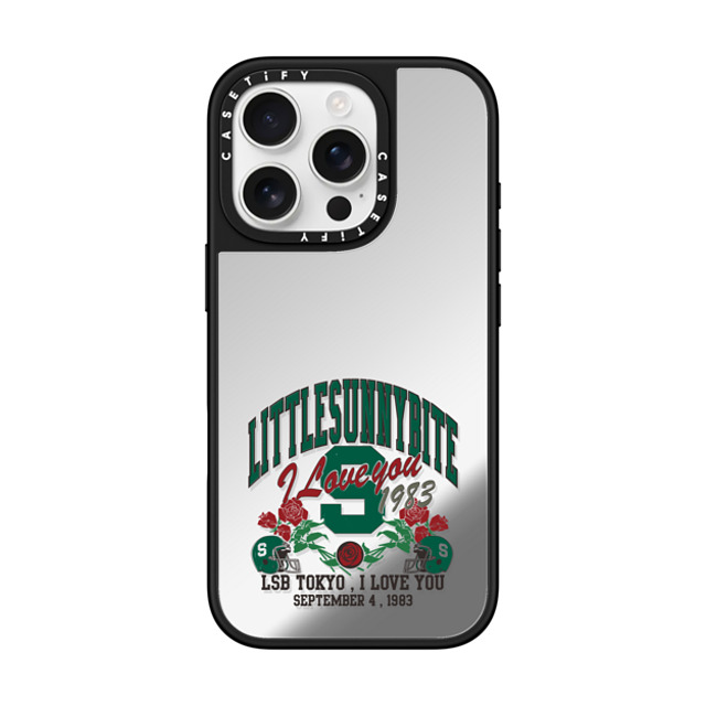 A-GENT TOKYO x CASETiFY iPhone 16 Pro Case Quote,Y2K Silver on Black ミラーケース MagSafe対応 I Love You- Little Sunny Bite Mother's Day A-GENT TOKYO x CASETiFY iPhone 16 Pro Case Quote,Y2K Silver on Black ミラーケース MagSafe対応 I Love You- Little Sunny Bite Mother's Day