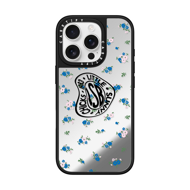 A-GENT TOKYO x CASETiFY iPhone 16 Pro Case Sticker,Floral Silver on Black ミラーケース MagSafe対応 Floral- Little Sunny Bite Back to School A-GENT TOKYO x CASETiFY iPhone 16 Pro Case Sticker,Floral Silver on Black ミラーケース MagSafe対応 Floral- Little Sunny Bite Back to School