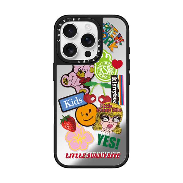 A-GENT TOKYO x CASETiFY iPhone 16 Pro ケース Sticker,Y2K Silver on Black ミラーケース MagSafe対応 Sticker- Little Sunny Bite Father's Day A-GENT TOKYO x CASETiFY iPhone 16 Pro ケース Sticker,Y2K Silver on Black ミラーケース MagSafe対応 Sticker- Little Sunny Bite Father's Day