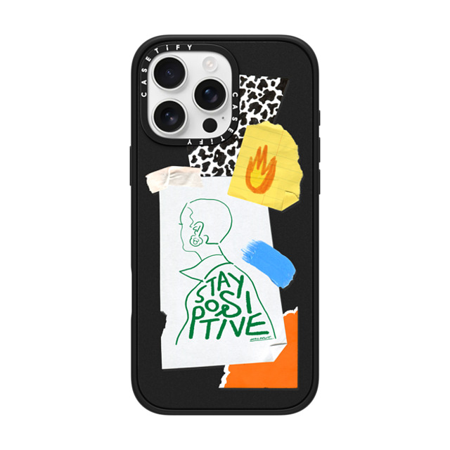 A-GENT TOKYO x CASETiFY iPhone 16 Pro Max ケース マットブラック インパクトケース MagSafe対応 WALNUT- Stay Positive Father's Day A-GENT TOKYO x CASETiFY iPhone 16 Pro Max ケース マットブラック インパクトケース MagSafe対応 WALNUT- Stay Positive Father's Day
