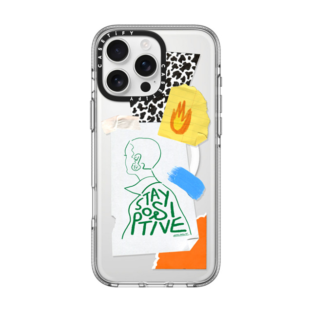 A-GENT TOKYO x CASETiFY iPhone 16 Pro Max ケース クリア クリア ケース MagSafe対応 WALNUT- Stay Positive Father's Day A-GENT TOKYO x CASETiFY iPhone 16 Pro Max ケース クリア クリア ケース MagSafe対応 WALNUT- Stay Positive Father's Day