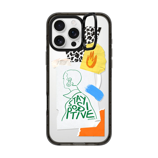 A-GENT TOKYO x CASETiFY iPhone 16 Pro Max ケース ブラック インパクトリングスタンドケース MagSafe対応 WALNUT- Stay Positive Father's Day A-GENT TOKYO x CASETiFY iPhone 16 Pro Max ケース ブラック インパクトリングスタンドケース MagSafe対応 WALNUT- Stay Positive Father's Day