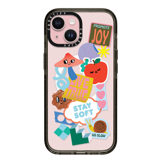 A-GENT TOKYO x CASETiFY iPhone 15 Case Black Impact Case MagSafe Compatible Joy- Beci Orpin Mother's Day A-GENT TOKYO x CASETiFY iPhone 15 Case Black Impact Case MagSafe Compatible Joy- Beci Orpin Mother's Day