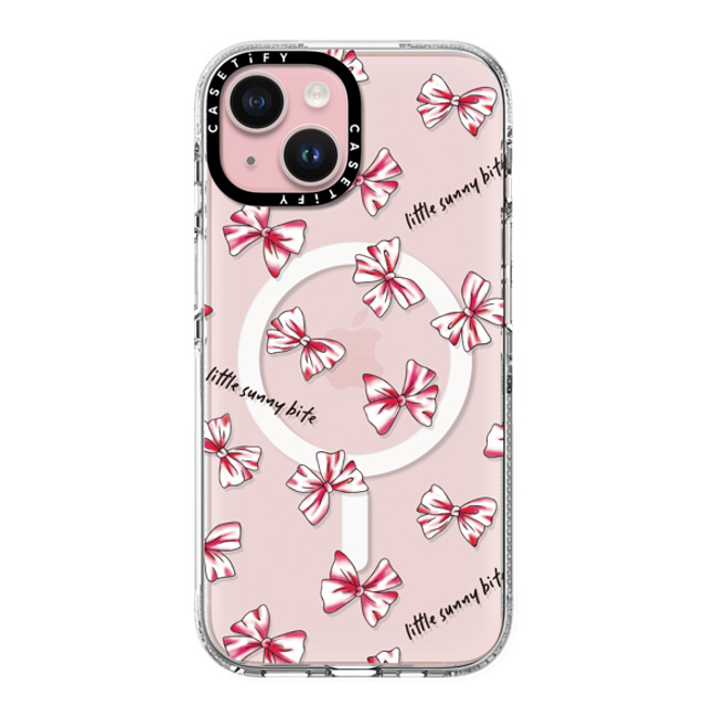 A-GENT TOKYO x CASETiFY iPhone 15 ケース Sticker,Ribbon クリア クリア ケース MagSafe対応 Bow- Little Sunny Bite Back to School A-GENT TOKYO x CASETiFY iPhone 15 ケース Sticker,Ribbon クリア クリア ケース MagSafe対応 Bow- Little Sunny Bite Back to School