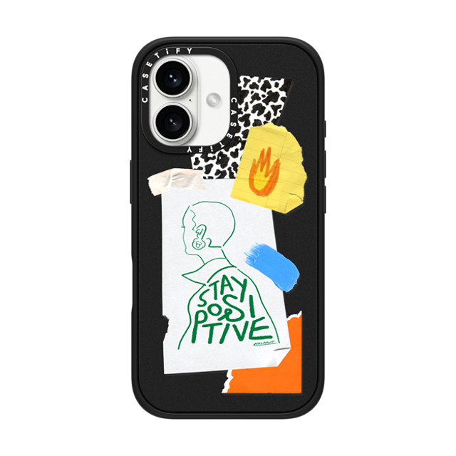 A-GENT TOKYO x CASETiFY iPhone 16 ケース マットブラック インパクトケース MagSafe対応 WALNUT- Stay Positive Father's Day A-GENT TOKYO x CASETiFY iPhone 16 ケース マットブラック インパクトケース MagSafe対応 WALNUT- Stay Positive Father's Day