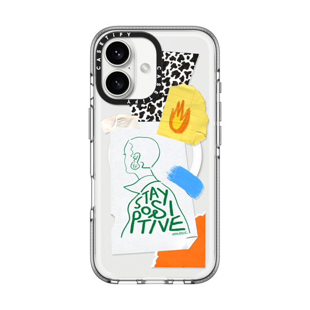 A-GENT TOKYO x CASETiFY iPhone 16 ケース クリア クリア ケース MagSafe対応 WALNUT- Stay Positive Father's Day A-GENT TOKYO x CASETiFY iPhone 16 ケース クリア クリア ケース MagSafe対応 WALNUT- Stay Positive Father's Day