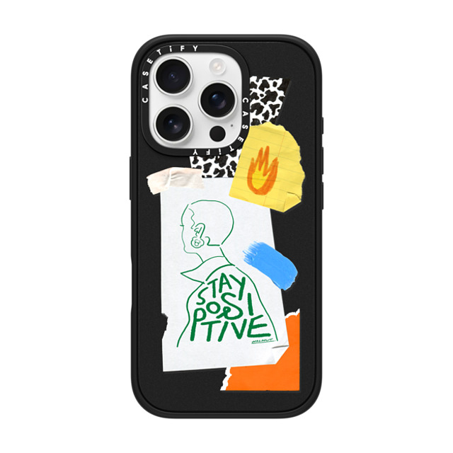 A-GENT TOKYO x CASETiFY iPhone 16 Pro ケース マットブラック インパクトケース MagSafe対応 WALNUT- Stay Positive Father's Day A-GENT TOKYO x CASETiFY iPhone 16 Pro ケース マットブラック インパクトケース MagSafe対応 WALNUT- Stay Positive Father's Day