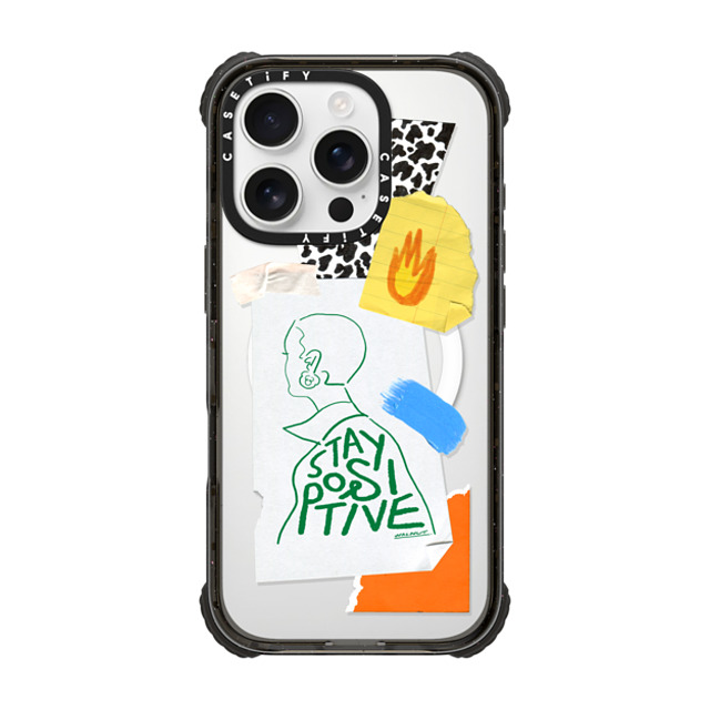 A-GENT TOKYO x CASETiFY iPhone 16 Pro ケース ブラック ウルトラ インパクトケース MagSafe 対応 WALNUT- Stay Positive Father's Day A-GENT TOKYO x CASETiFY iPhone 16 Pro ケース ブラック ウルトラ インパクトケース MagSafe 対応 WALNUT- Stay Positive Father's Day
