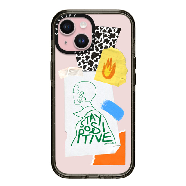 A-GENT TOKYO x CASETiFY iPhone 15 ケース ブラック インパクトケース WALNUT- Stay Positive Father's Day A-GENT TOKYO x CASETiFY iPhone 15 ケース ブラック インパクトケース WALNUT- Stay Positive Father's Day