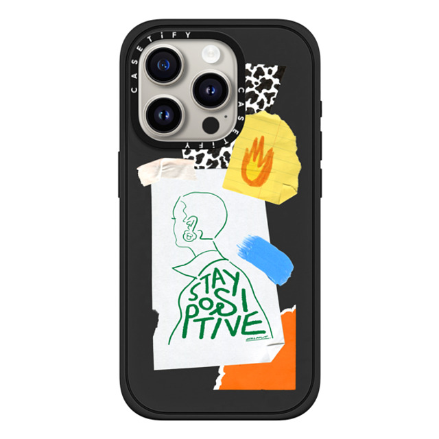 A-GENT TOKYO x CASETiFY iPhone 15 Pro ケース マットブラック インパクトケース MagSafe対応 WALNUT- Stay Positive Father's Day A-GENT TOKYO x CASETiFY iPhone 15 Pro ケース マットブラック インパクトケース MagSafe対応 WALNUT- Stay Positive Father's Day