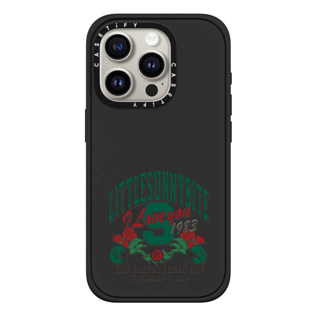 A-GENT TOKYO x CASETiFY iPhone 15 Pro Case Quote,Y2K マットブラック Impact Case MagSafe Compatible I Love You- Little Sunny Bite Mother's Day A-GENT TOKYO x CASETiFY iPhone 15 Pro Case Quote,Y2K マットブラック Impact Case MagSafe Compatible I Love You- Little Sunny Bite Mother's Day