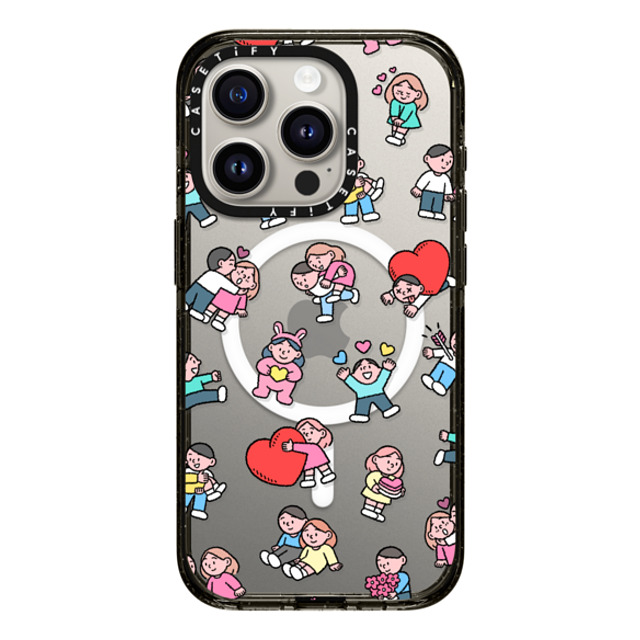 A-GENT TOKYO x CASETiFY iPhone 15 Pro ケース ブラック インパクトケース MagSafe対応 Pattern icon