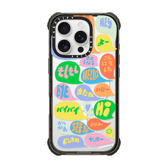 A-GENT TOKYO x CASETiFY iPhone 16 Pro ケース Sticker,Quote ブラック ウルトラ インパクトケース MagSafe 対応 blindsaay- Moshi Moshi Mother's Day A-GENT TOKYO x CASETiFY iPhone 16 Pro ケース Sticker,Quote ブラック ウルトラ インパクトケース MagSafe 対応 blindsaay- Moshi Moshi Mother's Day