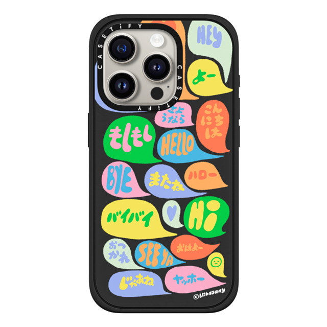 A-GENT TOKYO x CASETiFY iPhone 15 Pro Case Sticker,Quote マットブラック インパクトケース MagSafe対応 blindsaay- Moshi Moshi Mother's Day A-GENT TOKYO x CASETiFY iPhone 15 Pro Case Sticker,Quote マットブラック インパクトケース MagSafe対応 blindsaay- Moshi Moshi Mother's Day