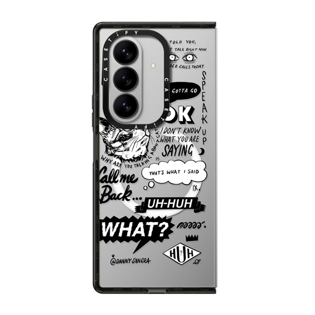 A-GENT TOKYO x CASETiFY Galaxy Z Fold7 Case Cat,Quote Black Impact Magnetic Case Danny Sangra- What? Halloween A-GENT TOKYO x CASETiFY Galaxy Z Fold7 Case Cat,Quote Black Impact Magnetic Case Danny Sangra- What? Halloween