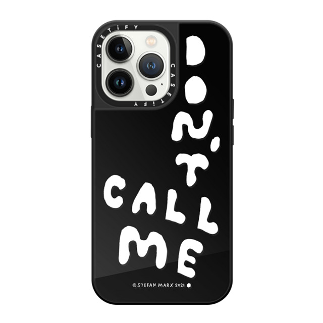 A-GENT TOKYO x CASETiFY iPhone 13 Pro Case Quote,Typography Black on Black ミラーケース MagSafe対応 Stefan Marx- Don't Call Me (Clear) Mother's Day A-GENT TOKYO x CASETiFY iPhone 13 Pro Case Quote,Typography Black on Black ミラーケース MagSafe対応 Stefan Marx- Don't Call Me (Clear) Mother's Day