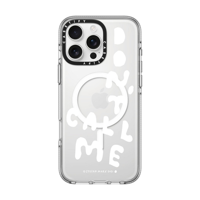 A-GENT TOKYO x CASETiFY iPhone 16 Pro Max Case Quote,Typography Clear Clear Case MagSafe Compatible Stefan Marx- Don't Call Me (Clear) Mother's Day A-GENT TOKYO x CASETiFY iPhone 16 Pro Max Case Quote,Typography Clear Clear Case MagSafe Compatible Stefan Marx- Don't Call Me (Clear) Mother's Day