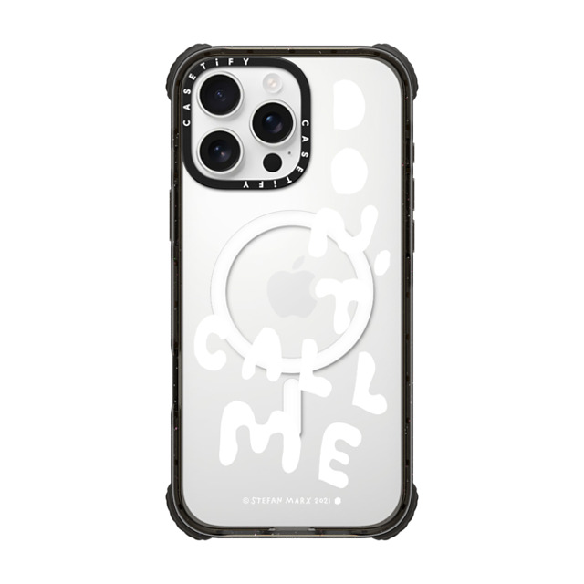 A-GENT TOKYO x CASETiFY iPhone 16 Pro Max ケース Quote,Typography ブラック ウルトラ インパクトケース MagSafe 対応 Stefan Marx- Don't Call Me (Clear) Father's Day A-GENT TOKYO x CASETiFY iPhone 16 Pro Max ケース Quote,Typography ブラック ウルトラ インパクトケース MagSafe 対応 Stefan Marx- Don't Call Me (Clear) Father's Day