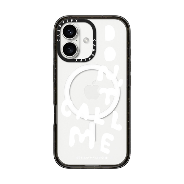 A-GENT TOKYO x CASETiFY iPhone 16 Case Quote,Typography Black Impact Case MagSafe Compatible Stefan Marx- Don't Call Me (Clear) Mother's Day A-GENT TOKYO x CASETiFY iPhone 16 Case Quote,Typography Black Impact Case MagSafe Compatible Stefan Marx- Don't Call Me (Clear) Mother's Day