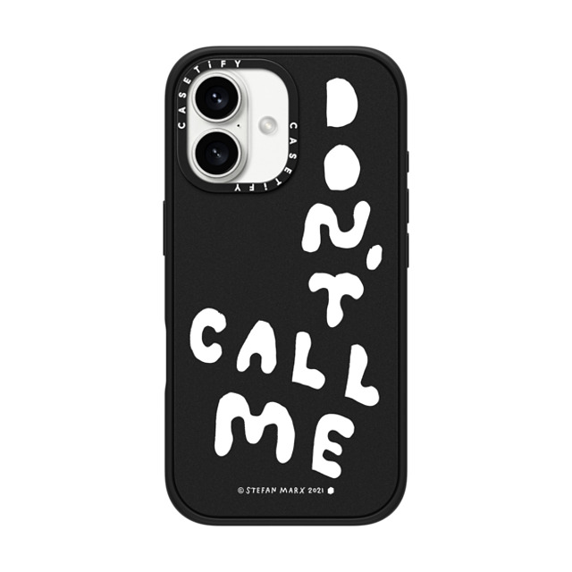 A-GENT TOKYO x CASETiFY iPhone 16 ケース Quote,Typography マットブラック インパクトケース MagSafe対応 Stefan Marx- Don't Call Me (Clear) Father's Day A-GENT TOKYO x CASETiFY iPhone 16 ケース Quote,Typography マットブラック インパクトケース MagSafe対応 Stefan Marx- Don't Call Me (Clear) Father's Day