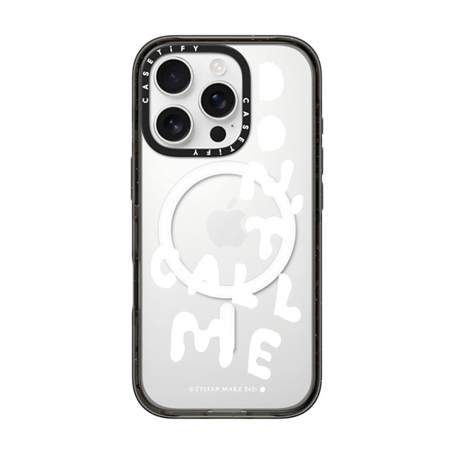 A-GENT TOKYO x CASETiFY iPhone 16 Pro Case Quote,Typography Black Impact Case MagSafe Compatible Stefan Marx- Don't Call Me (Clear) Mother's Day A-GENT TOKYO x CASETiFY iPhone 16 Pro Case Quote,Typography Black Impact Case MagSafe Compatible Stefan Marx- Don't Call Me (Clear) Mother's Day