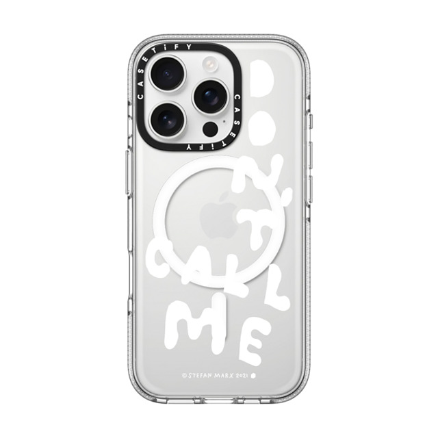 A-GENT TOKYO x CASETiFY iPhone 16 Pro ケース Quote,Typography クリア クリア ケース MagSafe対応 Stefan Marx- Don't Call Me (Clear) Father's Day A-GENT TOKYO x CASETiFY iPhone 16 Pro ケース Quote,Typography クリア クリア ケース MagSafe対応 Stefan Marx- Don't Call Me (Clear) Father's Day
