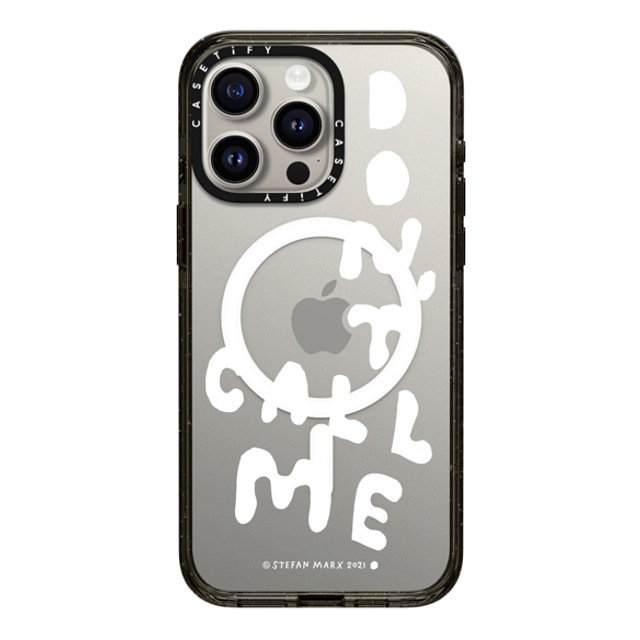 A-GENT TOKYO x CASETiFY iPhone 15 Pro Max ケース Quote,Typography ブラック インパクトケース MagSafe対応 Stefan Marx- Don't Call Me (Clear) Father's Day A-GENT TOKYO x CASETiFY iPhone 15 Pro Max ケース Quote,Typography ブラック インパクトケース MagSafe対応 Stefan Marx- Don't Call Me (Clear) Father's Day