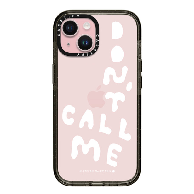 A-GENT TOKYO x CASETiFY iPhone 15 ケース Quote,Typography ブラック インパクトケース Stefan Marx- Don't Call Me (Clear) Father's Day A-GENT TOKYO x CASETiFY iPhone 15 ケース Quote,Typography ブラック インパクトケース Stefan Marx- Don't Call Me (Clear) Father's Day