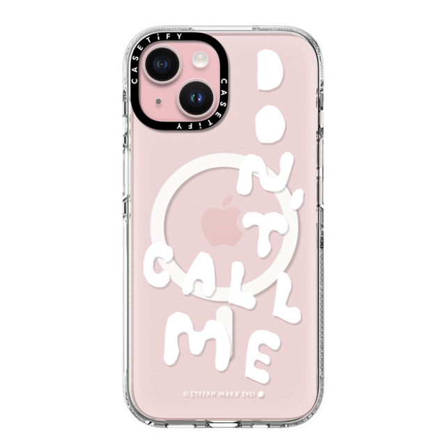A-GENT TOKYO x CASETiFY iPhone 15 Case Quote,Typography Clear Clear Case MagSafe Compatible Stefan Marx- Don't Call Me (Clear) Father's Day A-GENT TOKYO x CASETiFY iPhone 15 Case Quote,Typography Clear Clear Case MagSafe Compatible Stefan Marx- Don't Call Me (Clear) Father's Day