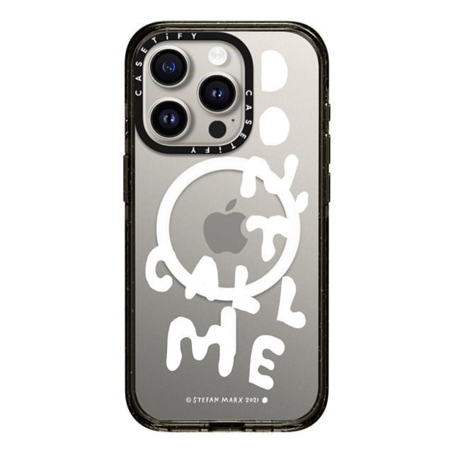 A-GENT TOKYO x CASETiFY iPhone 15 Pro ケース Quote,Typography ブラック インパクトケース MagSafe対応 Stefan Marx- Don't Call Me (Clear) Father's Day A-GENT TOKYO x CASETiFY iPhone 15 Pro ケース Quote,Typography ブラック インパクトケース MagSafe対応 Stefan Marx- Don't Call Me (Clear) Father's Day