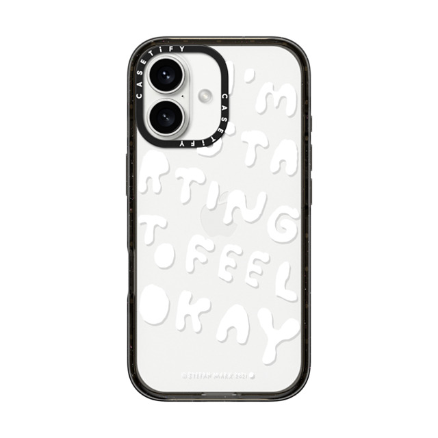 A-GENT TOKYO x CASETiFY iPhone 16 ケース Quote,Typography ブラック インパクトケース Stefan Marx- I'm Starting To Feel Okay (Clear) Father's Day A-GENT TOKYO x CASETiFY iPhone 16 ケース Quote,Typography ブラック インパクトケース Stefan Marx- I'm Starting To Feel Okay (Clear) Father's Day
