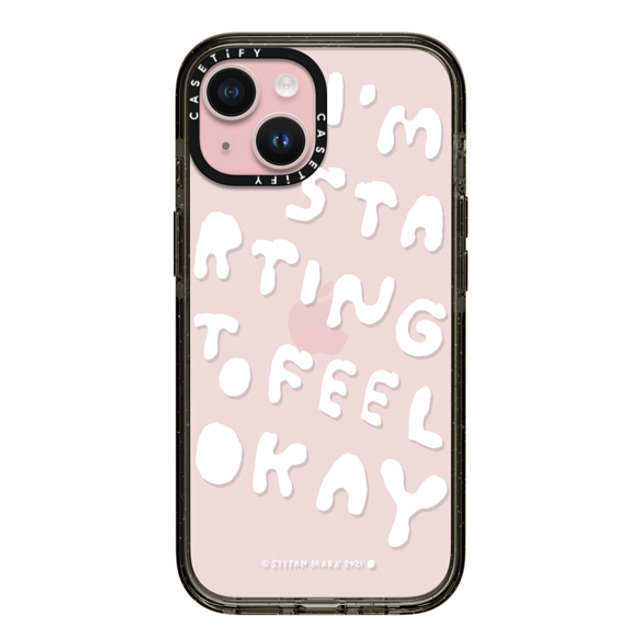A-GENT TOKYO x CASETiFY iPhone 15 ケース Quote,Typography ブラック インパクトケース Stefan Marx- I'm Starting To Feel Okay (Clear) Father's Day A-GENT TOKYO x CASETiFY iPhone 15 ケース Quote,Typography ブラック インパクトケース Stefan Marx- I'm Starting To Feel Okay (Clear) Father's Day