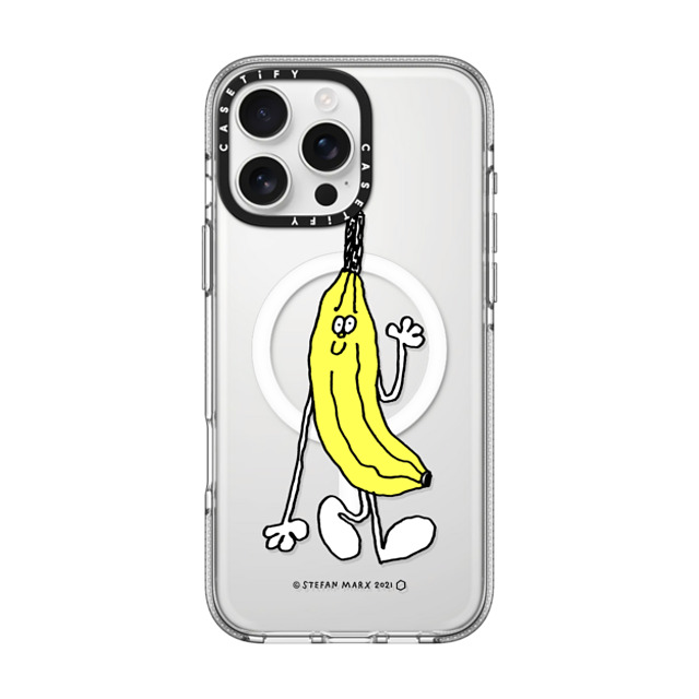 A-GENT TOKYO x CASETiFY iPhone 16 Pro Max ケース Fruit,Cartoon クリア クリア ケース MagSafe対応 Stefan Marx- Banana (Black Outline) Father's Day A-GENT TOKYO x CASETiFY iPhone 16 Pro Max ケース Fruit,Cartoon クリア クリア ケース MagSafe対応 Stefan Marx- Banana (Black Outline) Father's Day