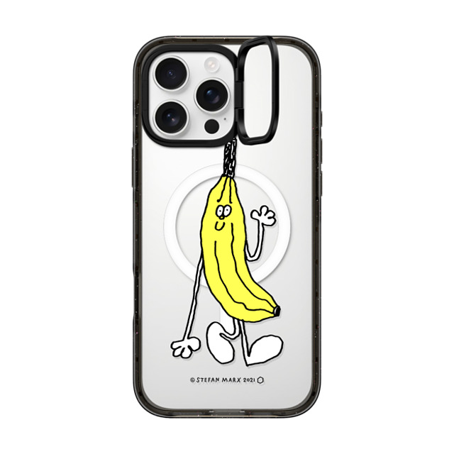 A-GENT TOKYO x CASETiFY iPhone 16 Pro Max ケース Fruit,Cartoon ブラック インパクトリングスタンドケース MagSafe対応 Stefan Marx- Banana (Black Outline) Father's Day A-GENT TOKYO x CASETiFY iPhone 16 Pro Max ケース Fruit,Cartoon ブラック インパクトリングスタンドケース MagSafe対応 Stefan Marx- Banana (Black Outline) Father's Day